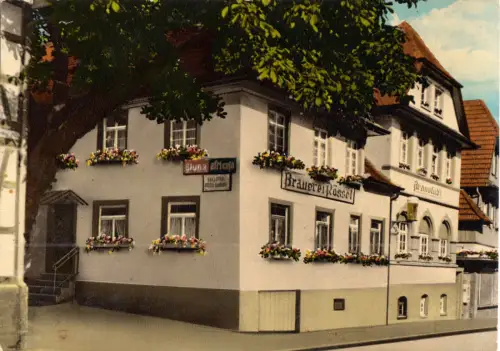 AK, Kappelrodeck Schwarzwald, Brauerei Gaststätte Rössel, um 1967