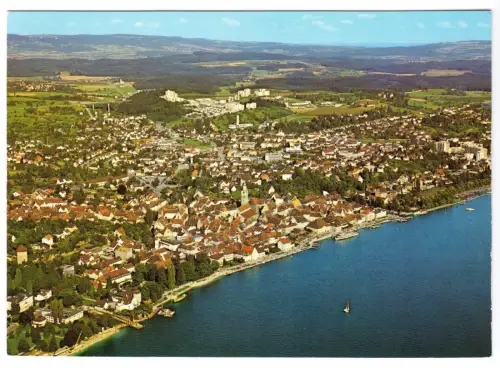 AK, Überlingen Bodensee, Luftbildansicht, um 1980