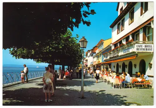 AK, Meersburg am Bodensee, Uferpromenade, um 1985