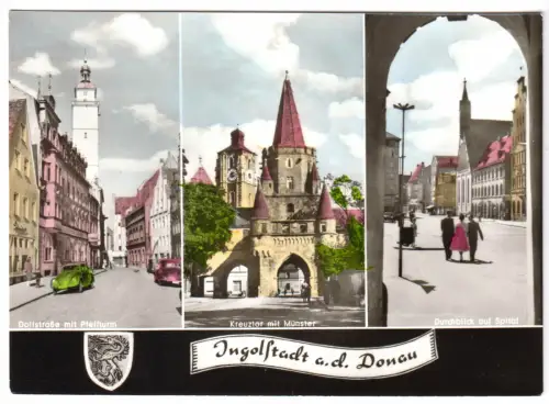 AK, Ingolstadt a.d. Donau, drei Abb., um 1970