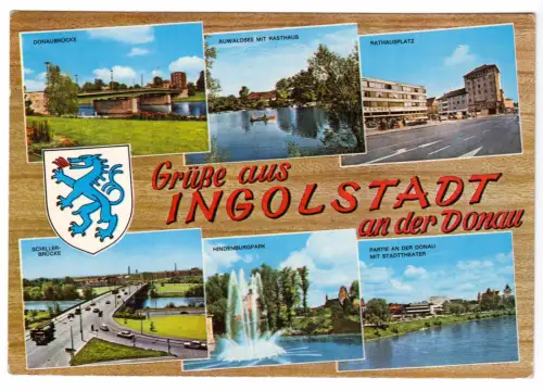 AK, Ingolstadt a.d. Donau, sechs Abb., um 1970