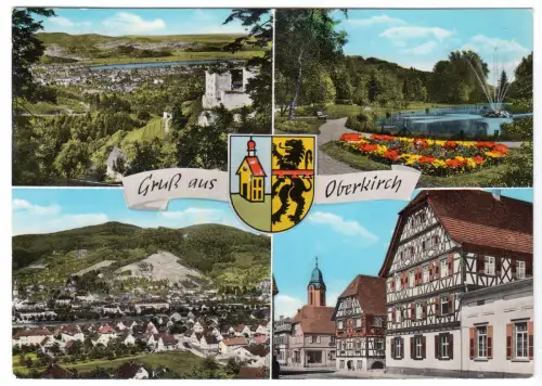 AK, Oberkirch im Schwarzwald, vier Abb., Wappen, 1968