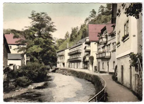 AK, Bad Berneck im Fichtelgeb., An der Oelschnitz, um 1959