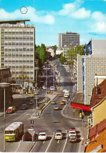 AK, Reutlingen, Karlstr., belebt, 1980