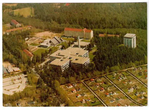 AK, Nürnberg, Diakonissenanstalt Martha-Maria, Luftbildansicht, um 1970
