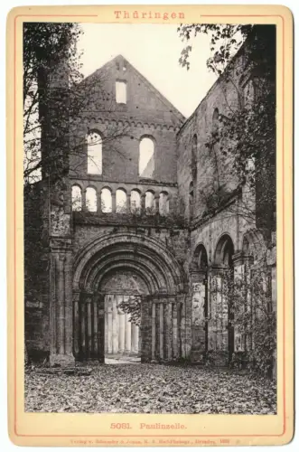 Kabinettfoto, Paulinzelle, Kloster, 1892