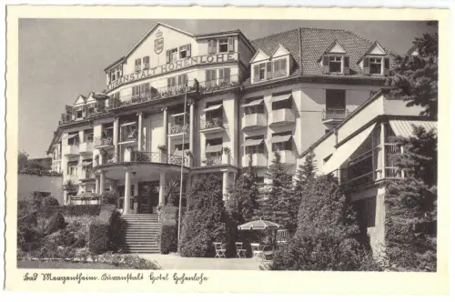 AK, Bad Mergentheim, Kuranstalt Hotel Hohenlohe, 1941