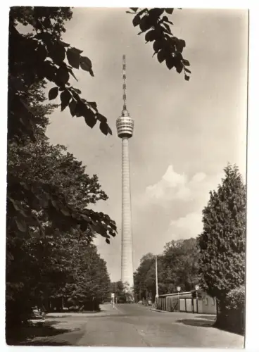 AK, Stuttgart, Blick zum Fernsehturm, 1960