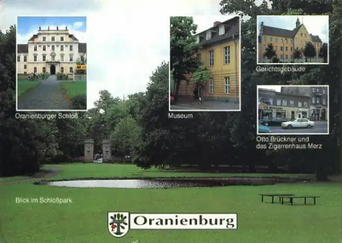 AK, Oranienburg, 5 Abb., u.a. Im Schloßpark, 1995