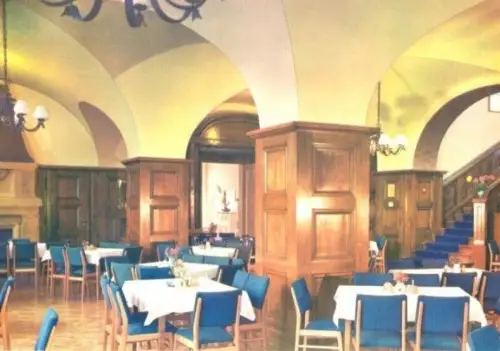 AK, Helmsdorf Kr. Sebnitz, Handwerker-Heim, Speisesaal