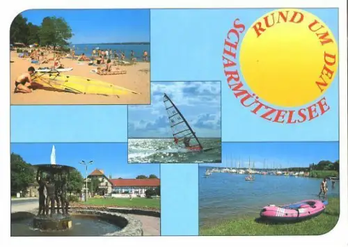 AK, Bad Saarow, Scharmützelsee, 4 Abb., ca. 1995