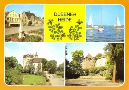 AK, Dübener Heide, vier Abb., 1986