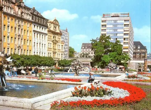 AK, Leipzig, Sachsenplatz, 1986