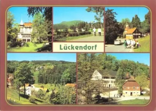 AK, Lückendorf, 5 Abb., u.a. Kulturhaus, um 1992