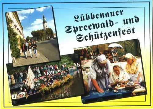 AK, Lübbenau, Spreewald- und Schützenfest, ca. 1996