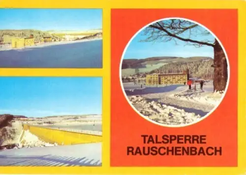 AK, Cämmerswalde, Talsperre Rauschenbach, 3 Abb., 1982