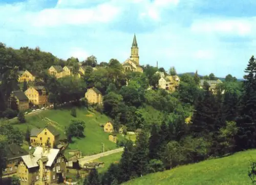 AK, Johanngeorgenstadt, Kr. Schwarzenberg, Teilansicht