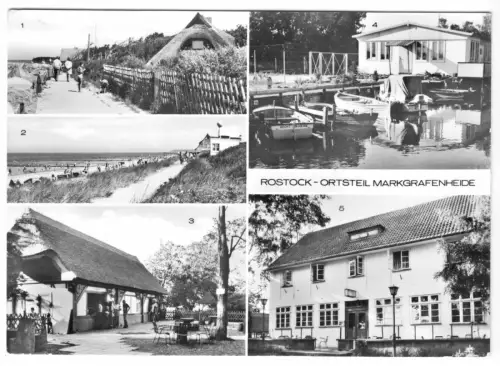 AK, Rostock OT Makgrafenheide, fünf Abb., 1978