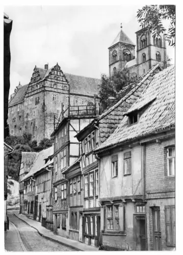 AK, Quedlinburg, Straßenpartie, 1970