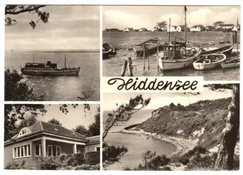AK, Insel Hiddensee, vier Abb., 1968