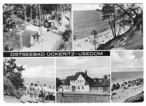 AK, Ückeritz auf Usedom, fünf Abb., 1973