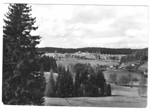 AK, Oberzweta Vogtl., Gesamtansicht, 1974