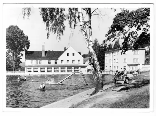 AK, Hetzdorf, Ferienheim Sumpfmühle des VEB Narva, 1981