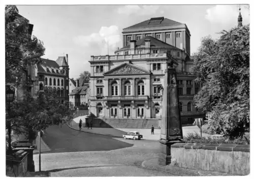 AK, Altenburg, Blick zum Landestheater, 1976