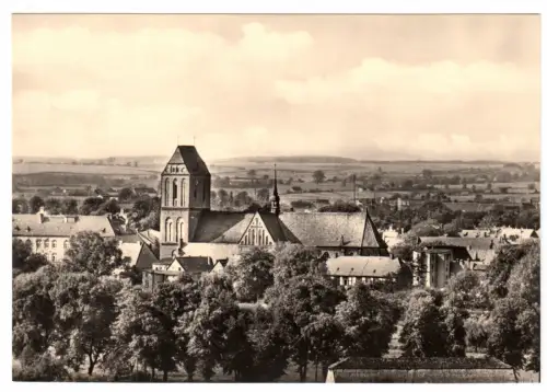 AK, Güstrow, Blick zum Dom, 1963
