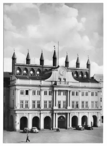 AK, Rostock, Rathaus, 1961