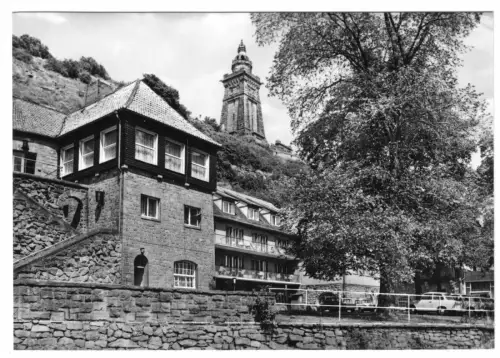 AK, Kyffhäuser, FDGB-Heim "Glückauf" und Kyffhäuser-Denkmal, Vers. 1, 1970