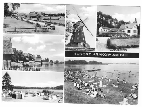 AK, Krakow am See, sechs Abb., 1968