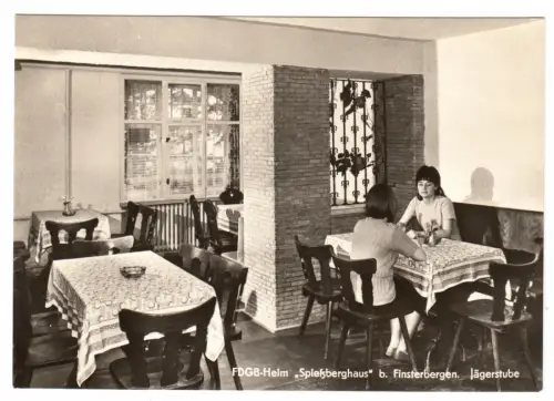 AK, Finsterbergenn Thür., FDGB-Heim "Spießberghaus, Jägerstube, 1967