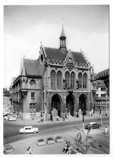 AK, Erfurt, Partie am Rathaus, 1977