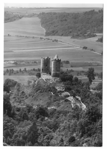 AK, Bad Kösen, Blick zur Burg Saaleck, 1982
