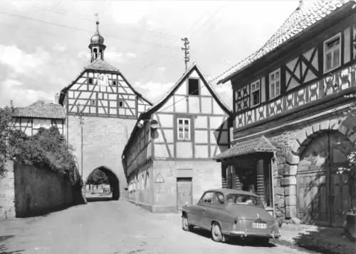 AK, Heldburg Kr. Hildburghausen, Unteres Tor, 1977