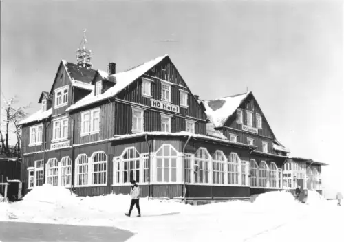AK, Brotterode Thür. Wald, HOG und Hotel auf dem Großen Inselsberg, 1969