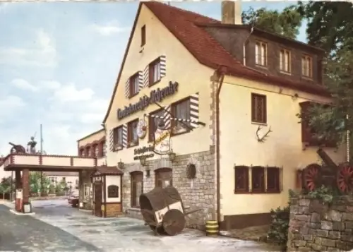 AK, Wirtheim Kr. Gelnhausen, Landsknechts Schenke, 1965