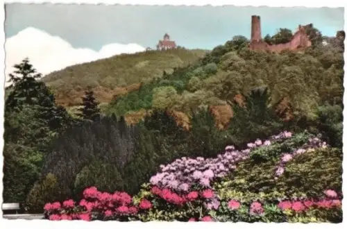 AK, Weinheim a.d.B., Burgruine Windeck, um 1962