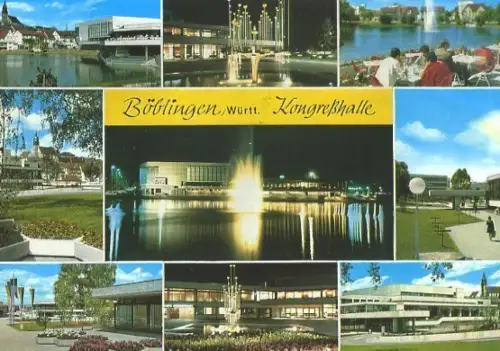 AK, Böblingen, Kongreßhalle, 9 Abb., ca. 1985