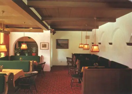 AK, Lenggries Obb., "Haus am Tratenbach", innen, 1972