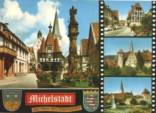 AK, Michelstadt, 4 Abb., u.a. Strassenansichten