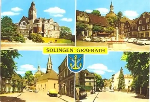 AK, Solingen Gräfrath, 4 Abb., ca. 1978
