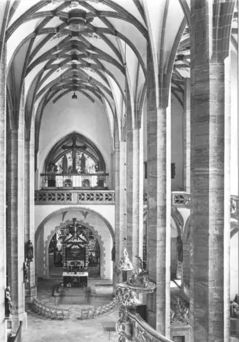 AK, Freiberg Sachs., Dom, Innenansicht, 1988