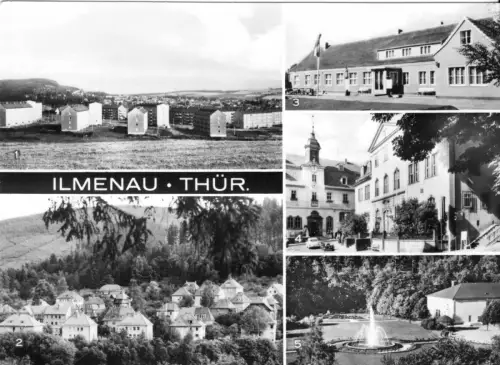 AK, Ilmenau Thür., fünf Abb., 1974