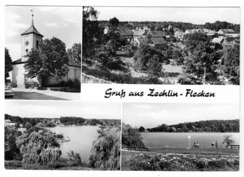 AK, Flecken Zechlin, vier Abb., 1976