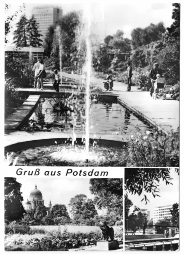AK, Potsdam, Freundschaftsinsel, drei Abb., 1977