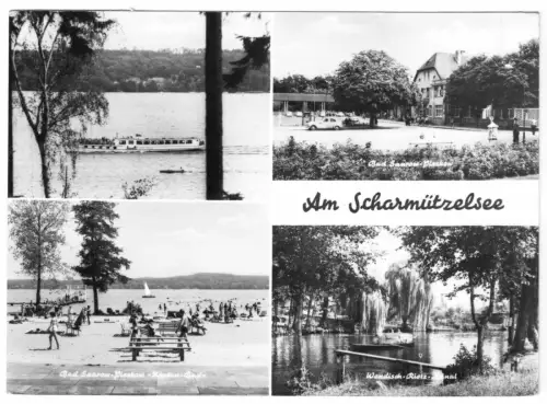 AK, Bad Saarow-Pieskow, Am Scharmützelsee, vier Abb., 1970