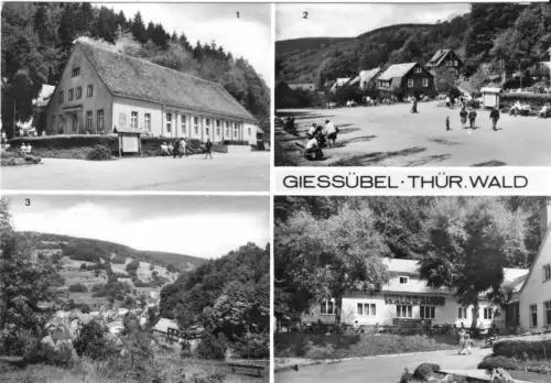 AK, Giessübel Thür. Wald, vier Abb., Version 2, 1978