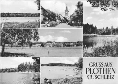 AK, Plothen Kr. Schleiz, sechs Abb., 1968